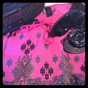 Sheer Pink 🌸Bisou Bisou women's blouse -L-